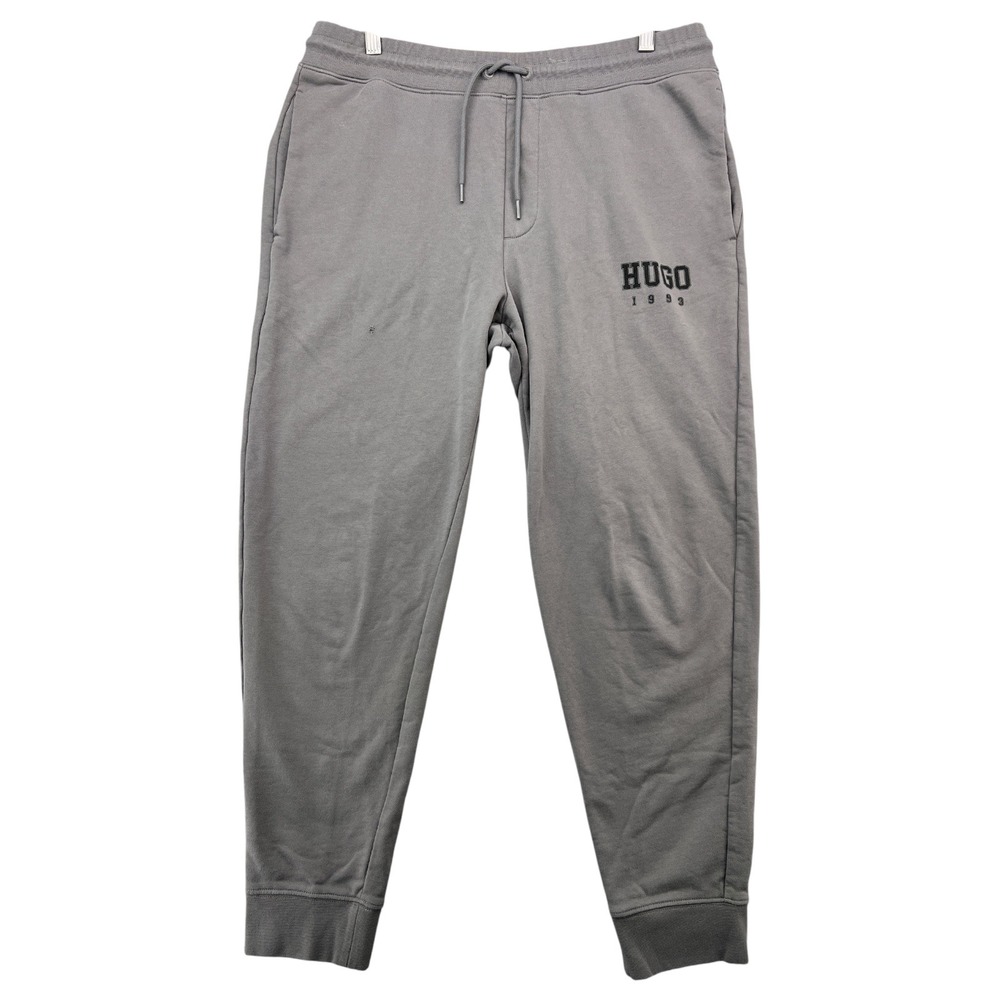 Hugo Boss HUGO 1993 Mens Grey Cotton Jogger Sweatpants XL Made in Peru